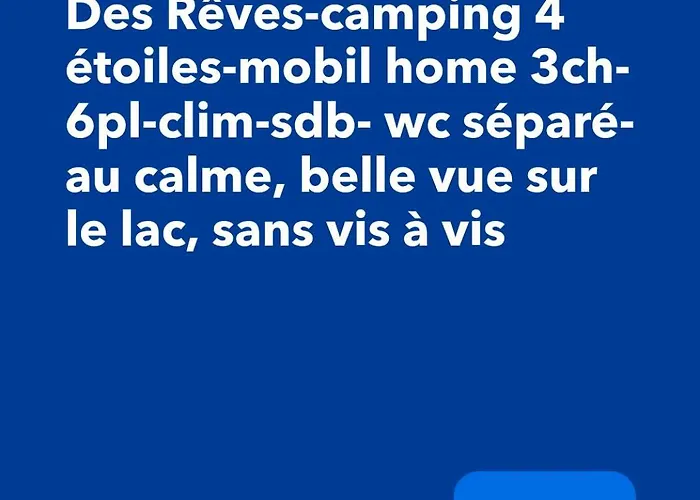 Parque de Campismo Serenity 565 Au Des Rêves-camping 4 étoiles-mobil 3ch-6pl-clim-sdb- Wc Séparé-au Calme, Belle Vue Sur Le Lac, Sans Vis à Vis Lattes